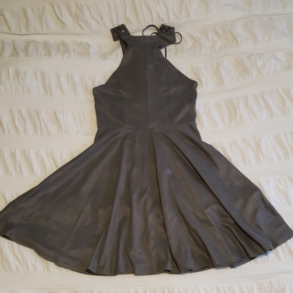 Grey Skater Dress